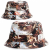 Brown Galaxy Cotton Strapback Hat and Fishing Cap